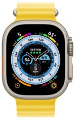Apple Watch Ultra 49 mm Titanium Case Yellow Ocean Band