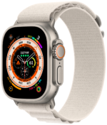Apple Watch Ultra 49 mm Titanium Case Starlight Alpine Loop