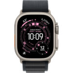 Apple Watch Ultra 3 2025 49mm Natural Titanium Case with Black Alpine Loop