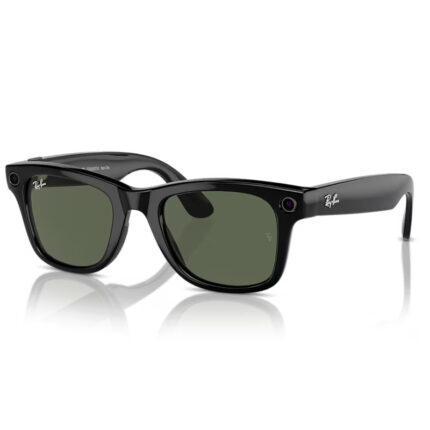 Умные очки Ray-Ban Wayfarer RW4006 Shiny Black / G15 Green (M) 601/7150