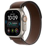 Apple Watch Ultra 4 49mm Natural Titanium Case with Dark Umber Trail Loop